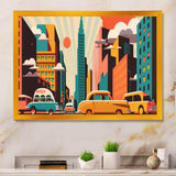 Futuristic Cityscape With Cars I