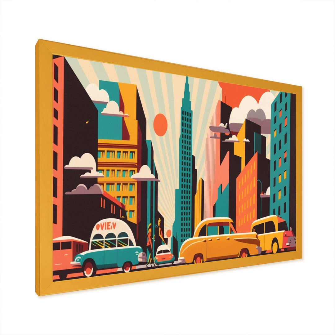 Futuristic Cityscape With Cars I