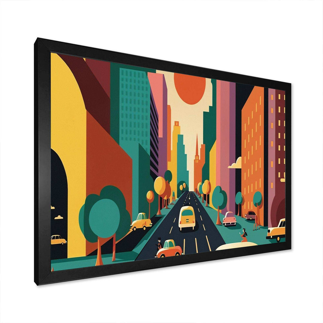 Futuristic Cityscape With Cars II