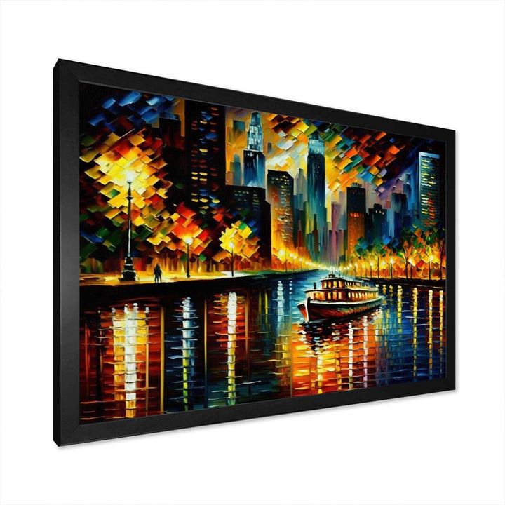 Chicago River View In The Fall I