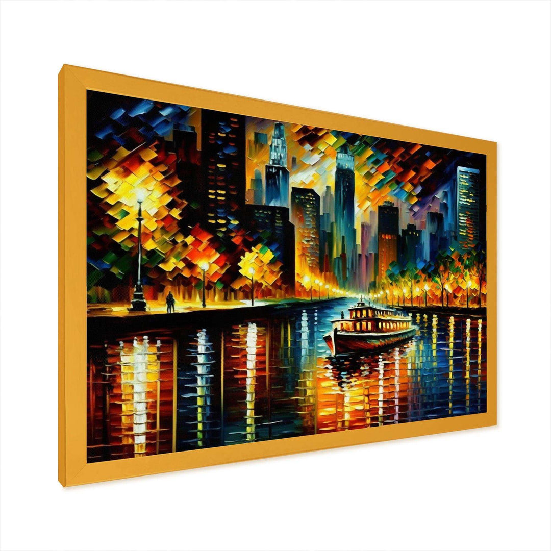 Chicago River View In The Fall I