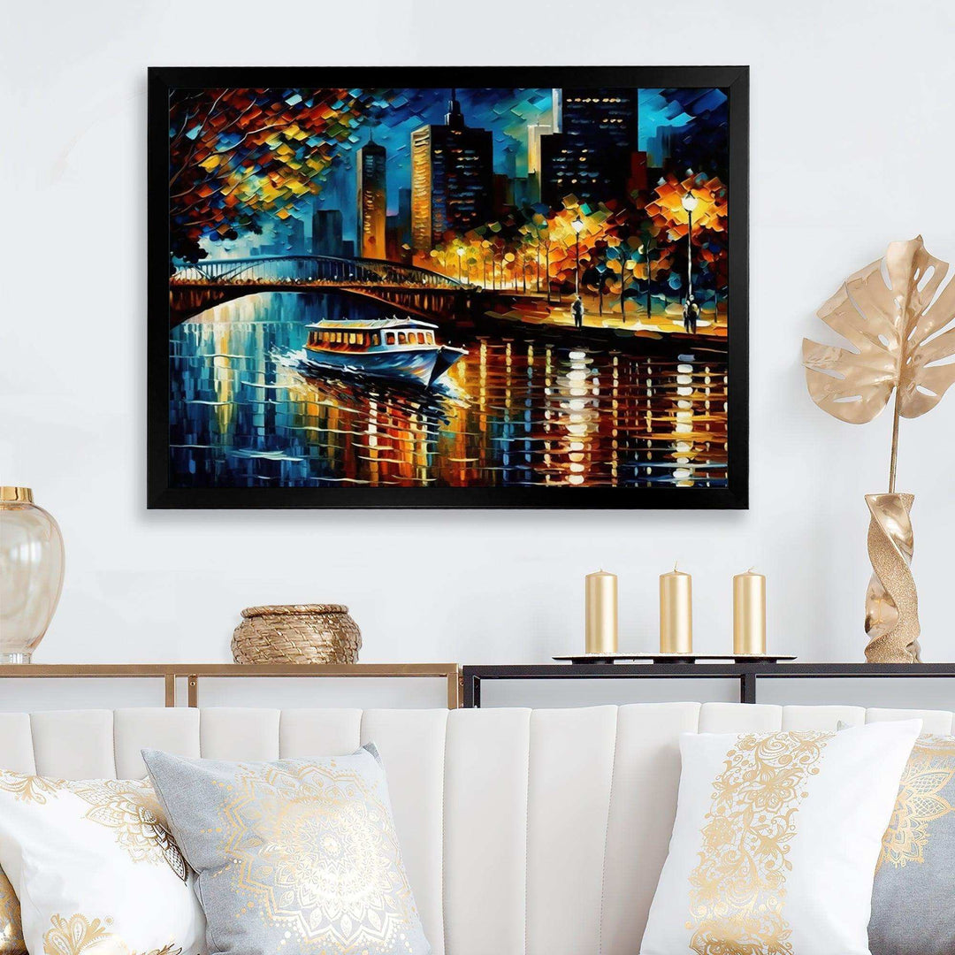 Chicago River View In The Fall II