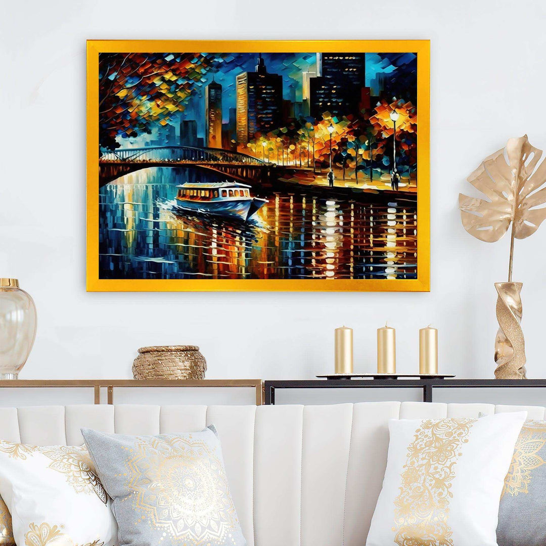 Chicago River View In The Fall II