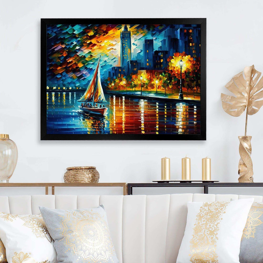 Colorful Paris River