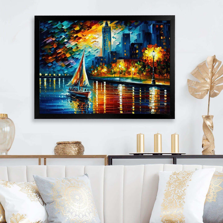 Colorful Paris River