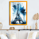 Paris Eiflel Tower Grey And Blue