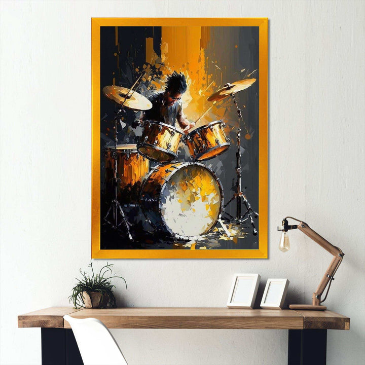 Drummer On Stage
