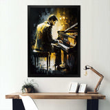 Man Playing Piano I