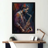 Saxophone Player On Stage III