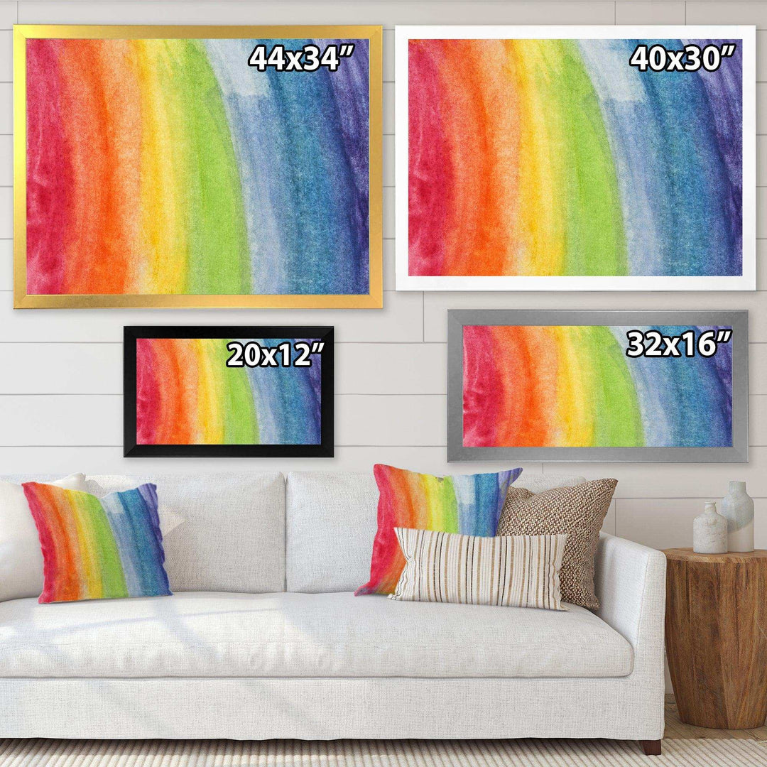 Flowing Rainbow Colors - Modern Wall Art Prints