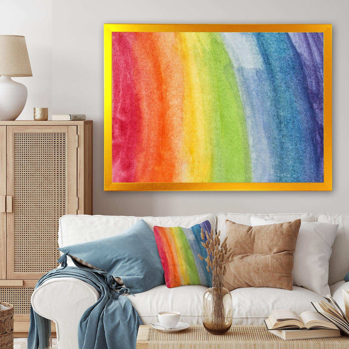 Flowing Rainbow Colors - Modern Wall Art Prints