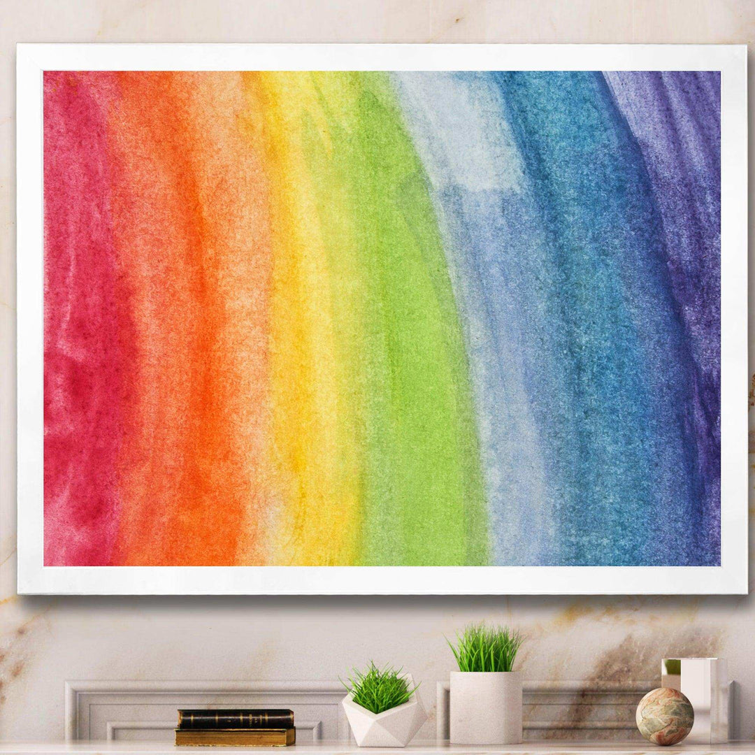 Flowing Rainbow Colors - Modern Wall Art Prints