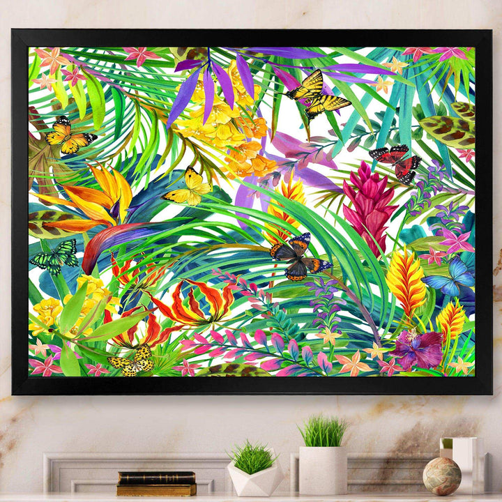 Tropical Leaves and Flowers