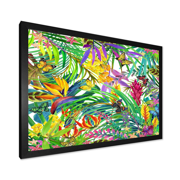 Tropical Leaves and Flowers
