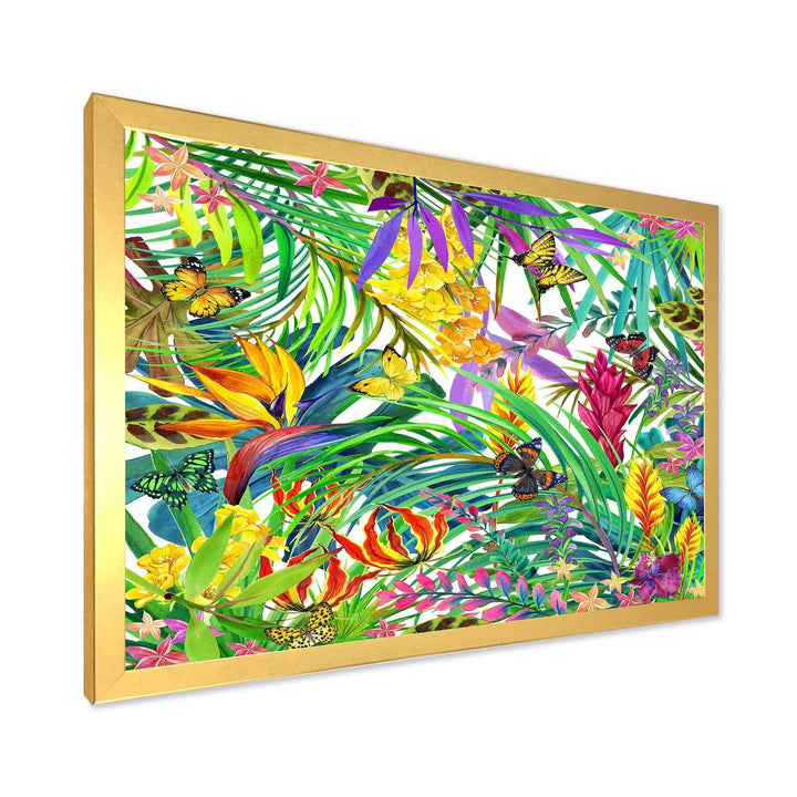 Tropical Leaves and Flowers