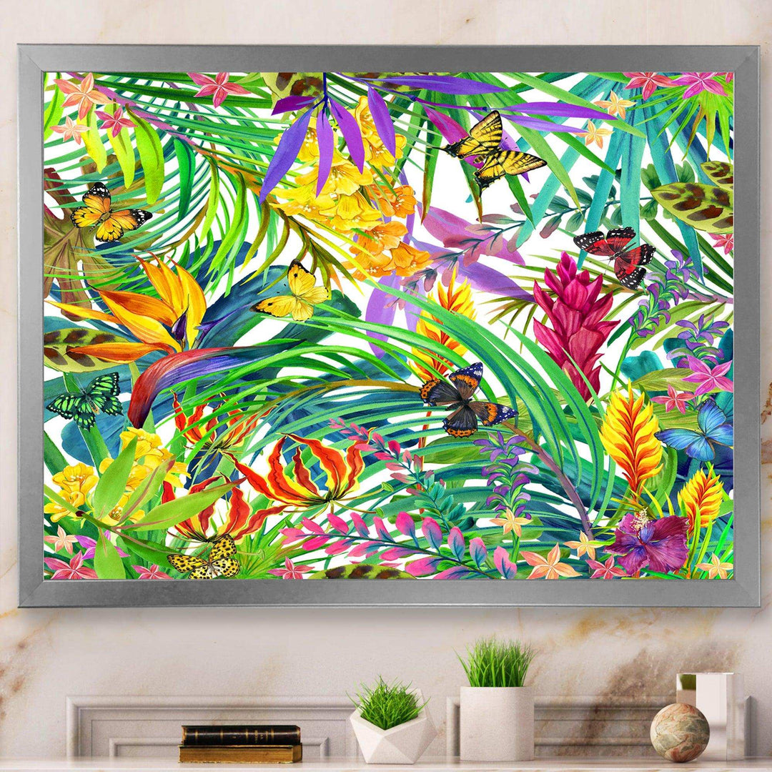 Tropical Leaves and Flowers