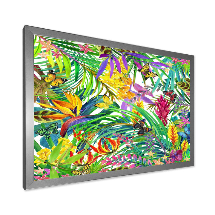 Tropical Leaves and Flowers