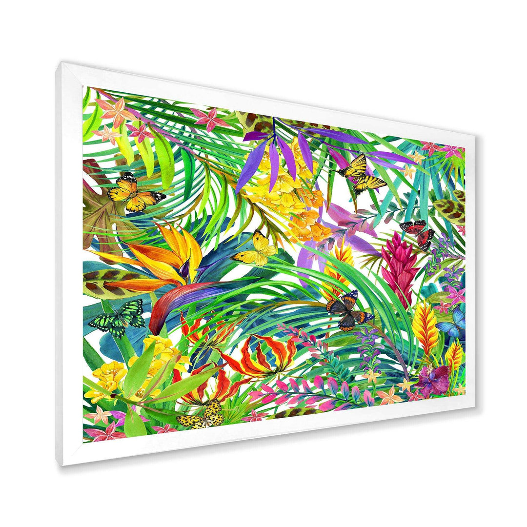 Tropical Leaves and Flowers