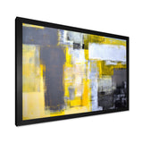 Grey and Yellow Blur Abstract