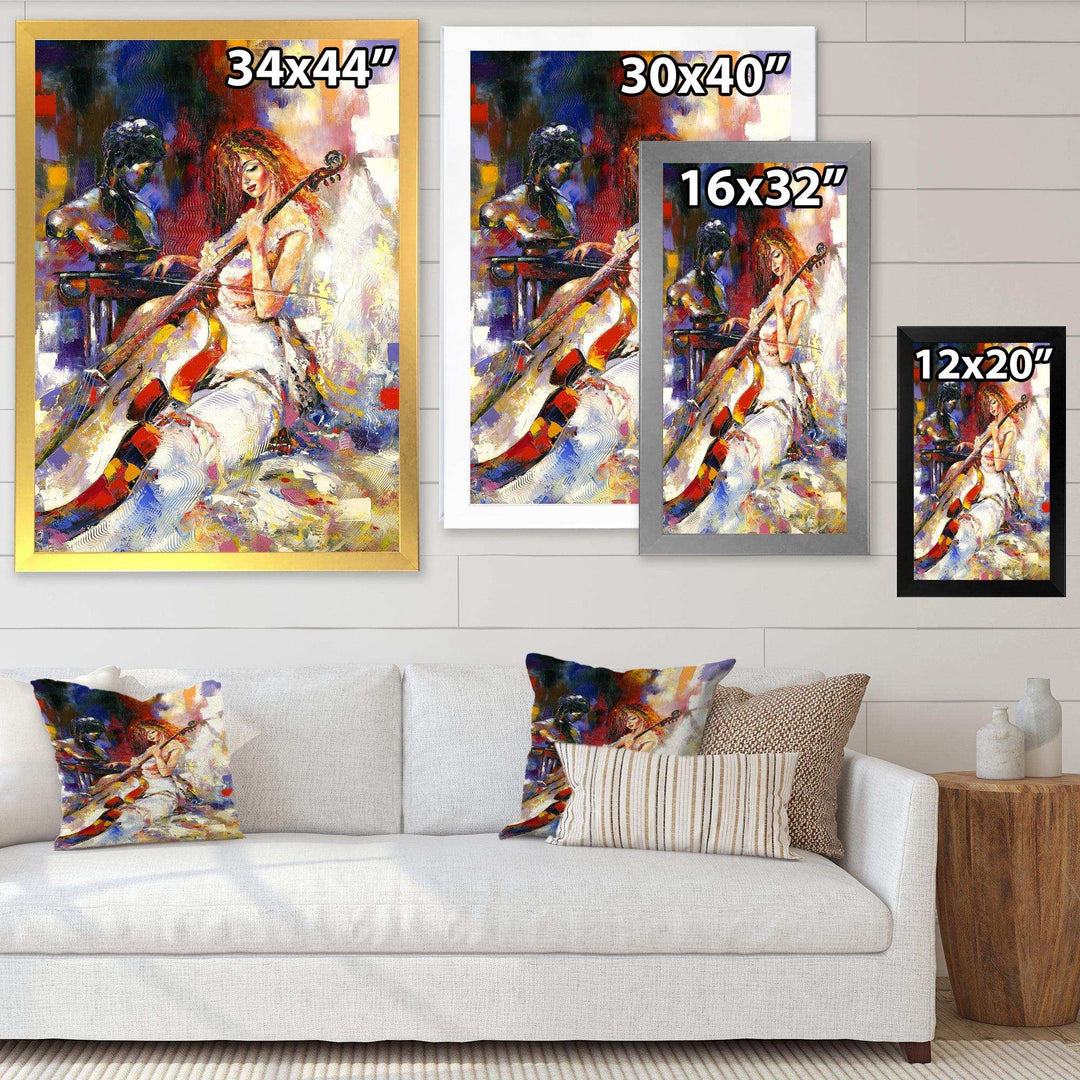 The Guitarists - Modern Living Room Wall Decor