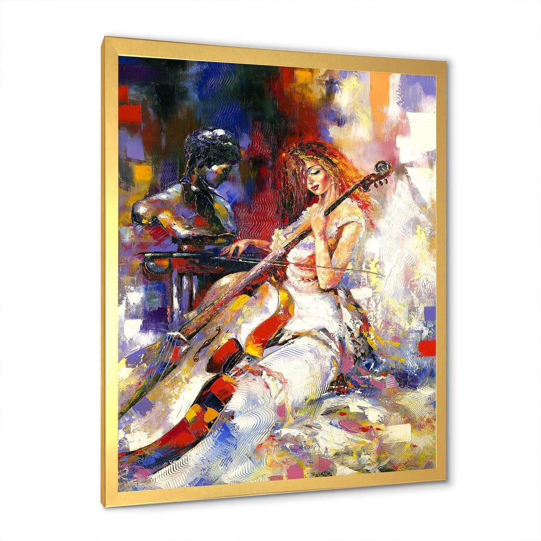 The Guitarists - Modern Living Room Wall Decor