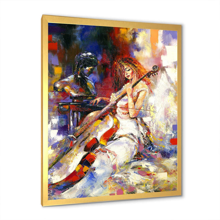The Guitarists - Modern Living Room Wall Decor