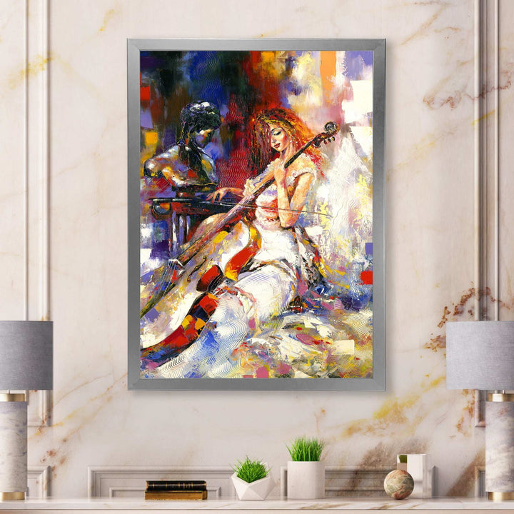 The Guitarists - Modern Living Room Wall Decor