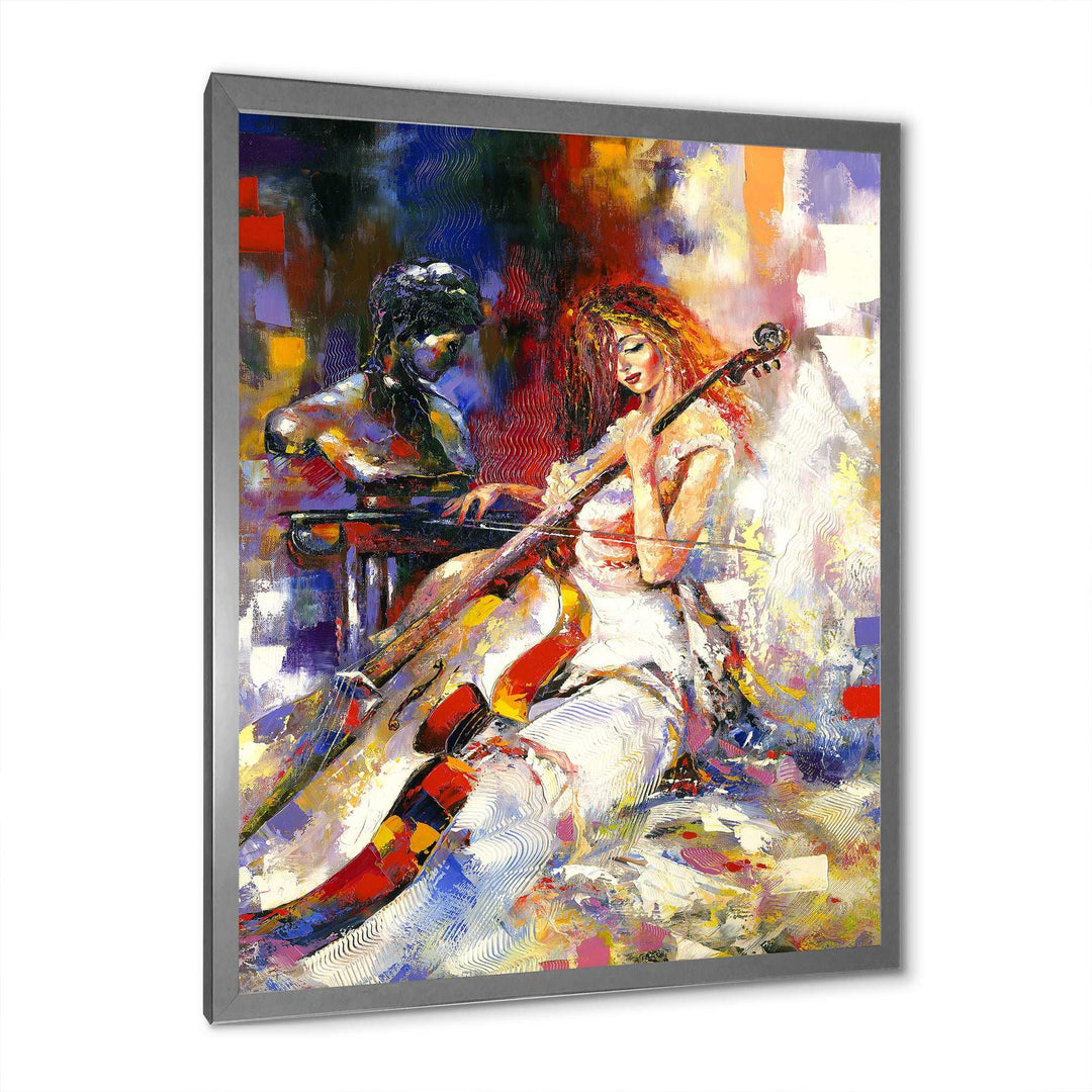 The Guitarists - Modern Living Room Wall Decor