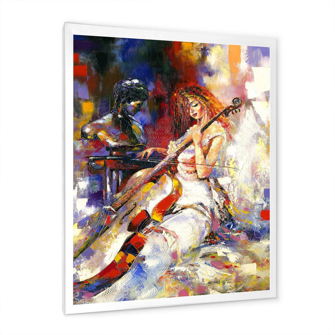 The Guitarists - Modern Living Room Wall Decor