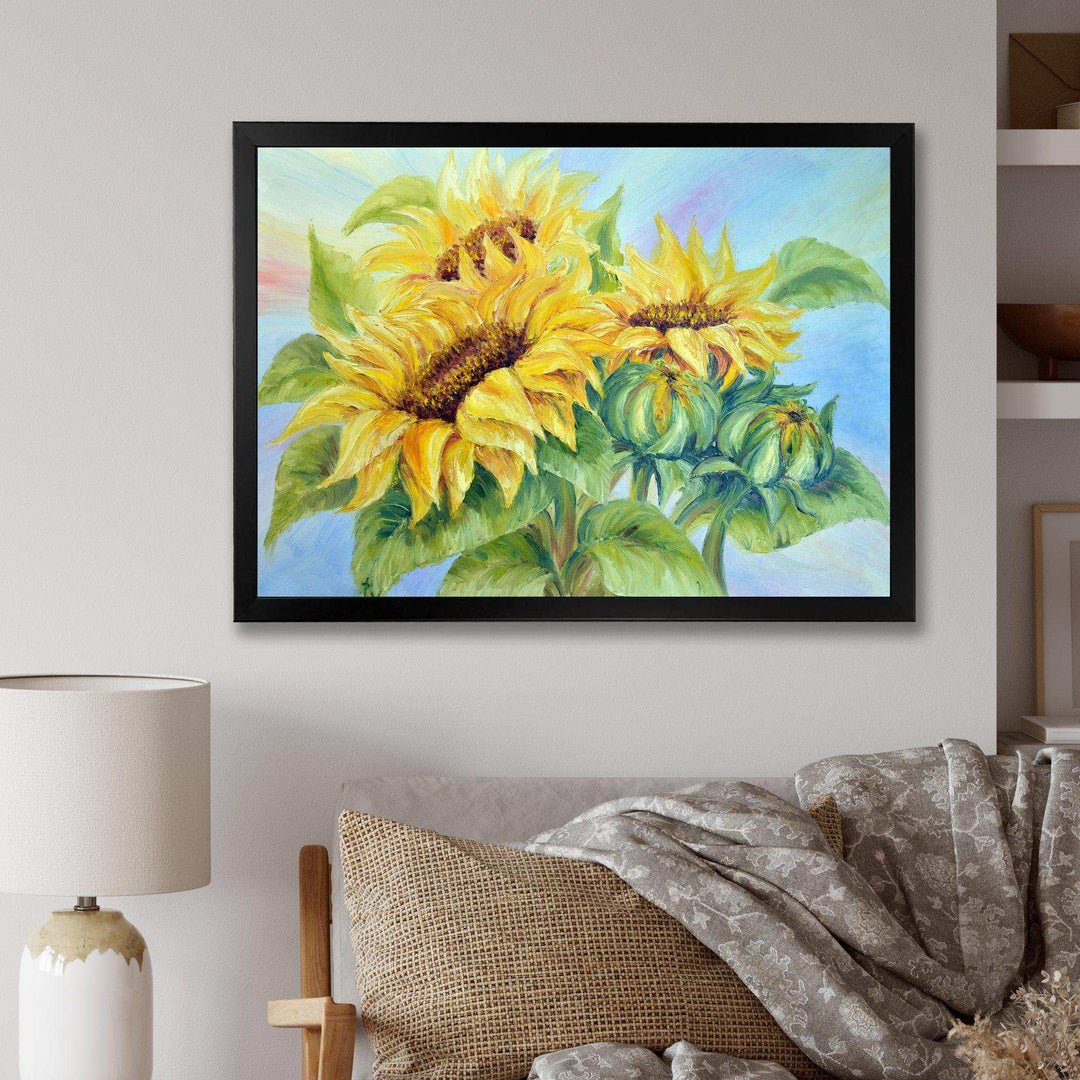 Three Sunflowers
