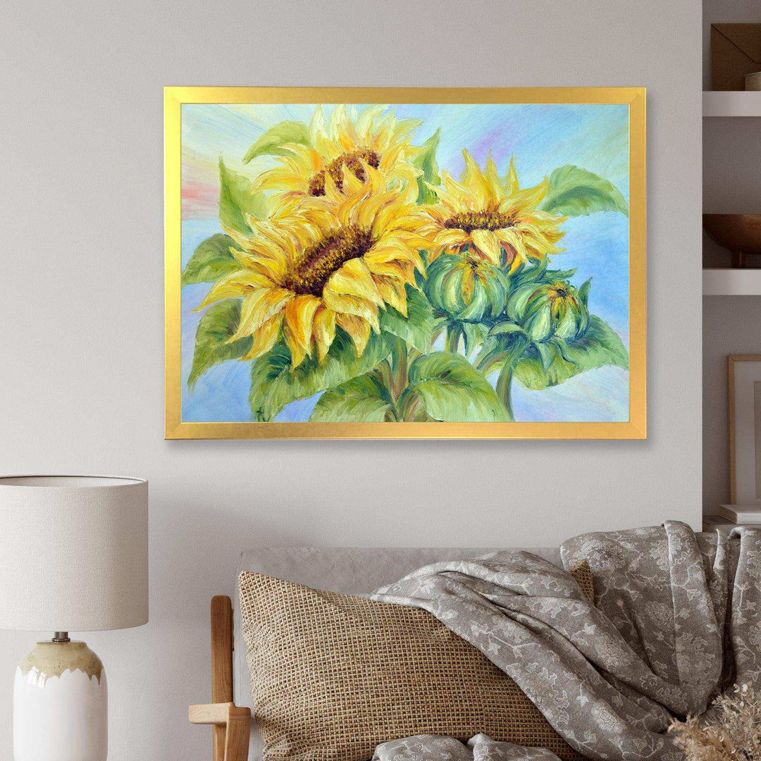 Three Sunflowers