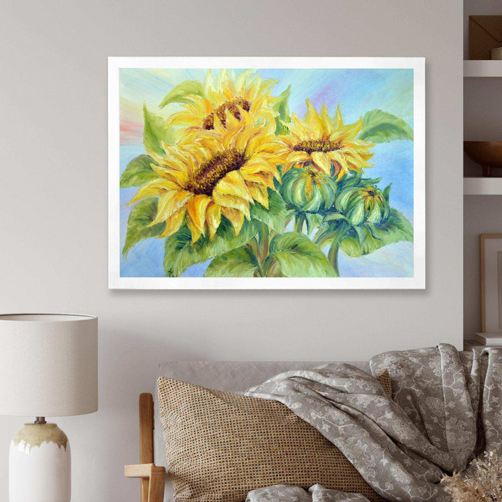 Three Sunflowers