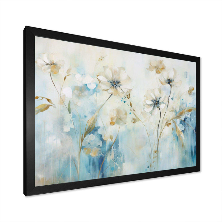 Blue Botanical Garden I - Modern Bedroom Wall Art