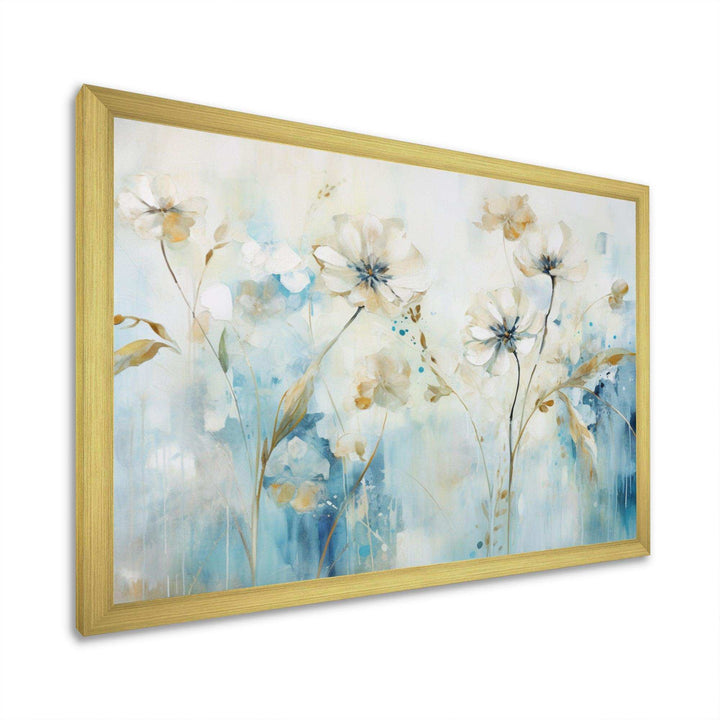 Blue Botanical Garden I - Modern Bedroom Wall Art