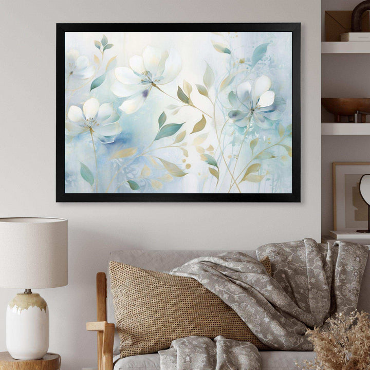 Blue Botanical Rhythms I - Modern Wall Art Prints