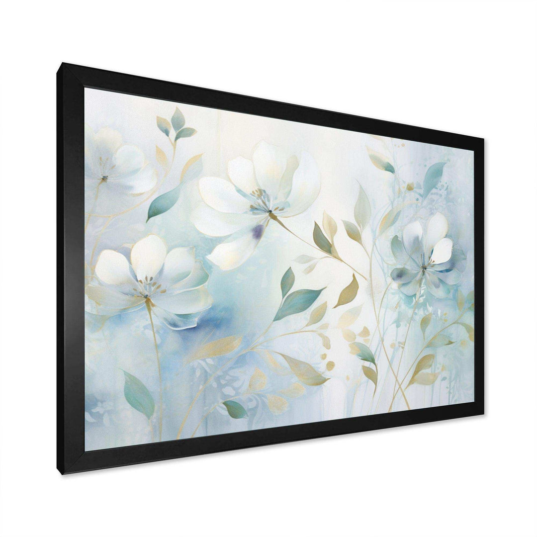 Blue Botanical Rhythms I - Modern Wall Art Prints