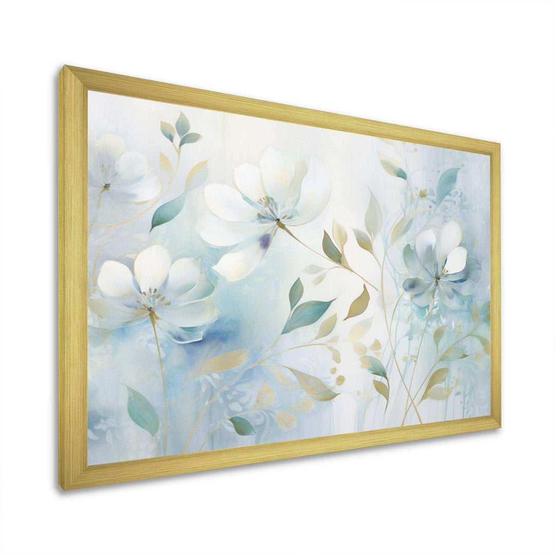 Blue Botanical Rhythms I - Modern Wall Art Prints