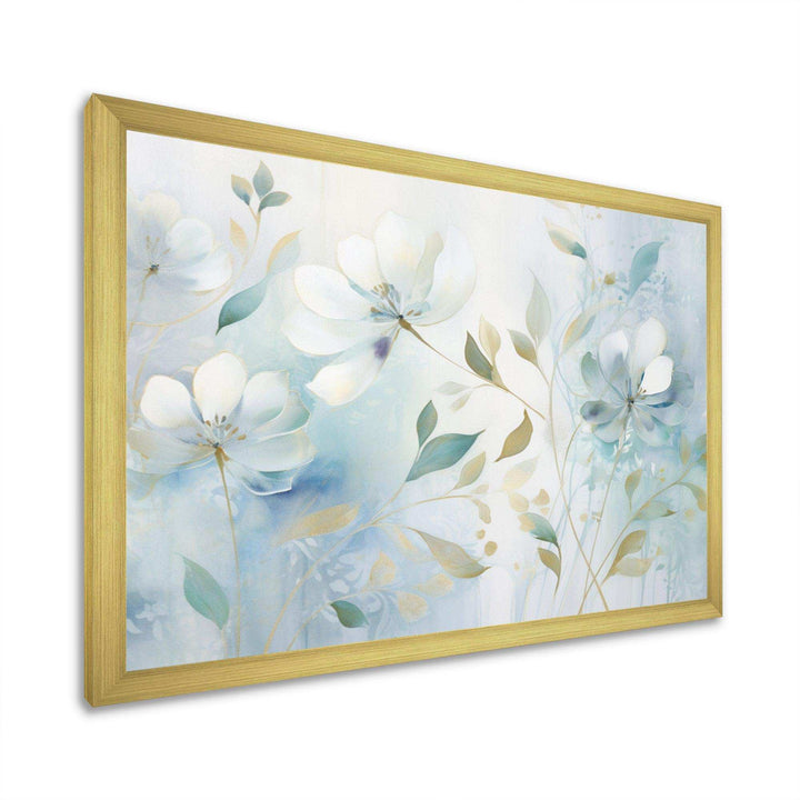 Blue Botanical Rhythms I - Modern Wall Art Prints