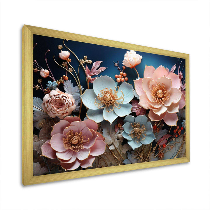 Blue Enchanted Gardens I - Modern Wall Art Prints