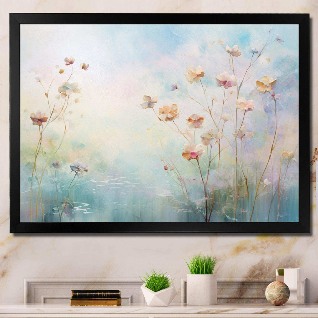Blue Enchanted Gardens II - Modern Canvas Wall Art
