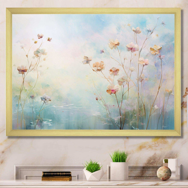 Blue Enchanted Gardens II - Modern Canvas Wall Art