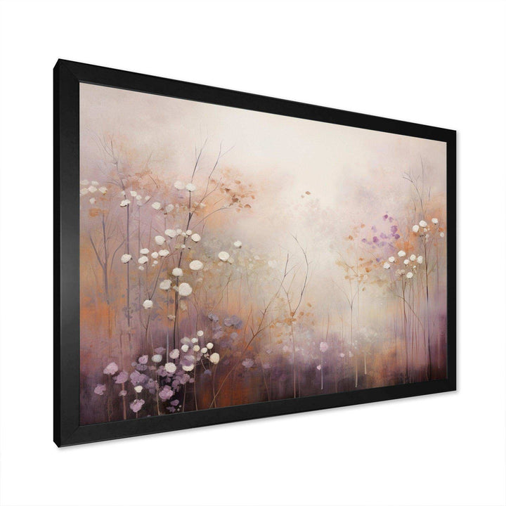 Beige Ethereal Forest II - Modern Bedroom Wall Art