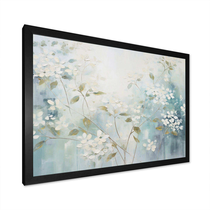Blue Tranquil Gardens I - Modern Living Room Wall Decor