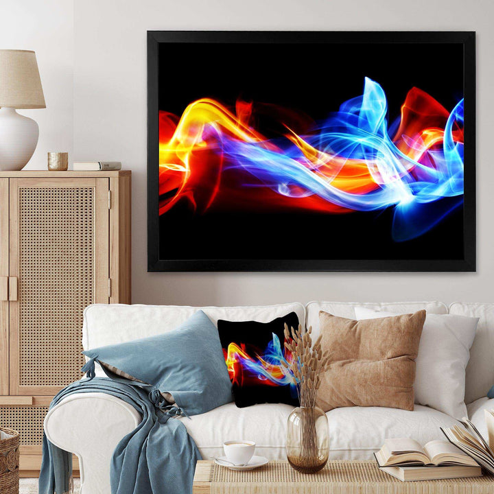 Fire and Ice - Modern Bedroom Wall Art