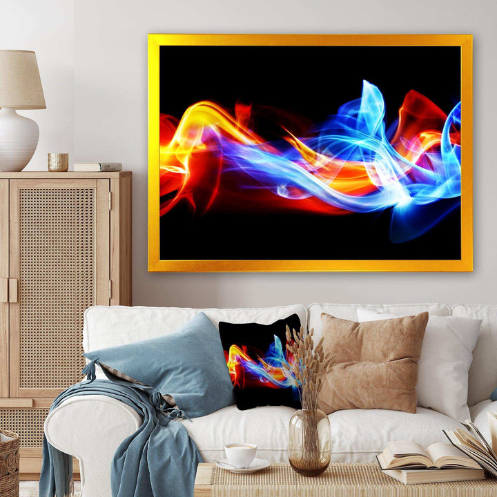 Fire and Ice - Modern Bedroom Wall Art