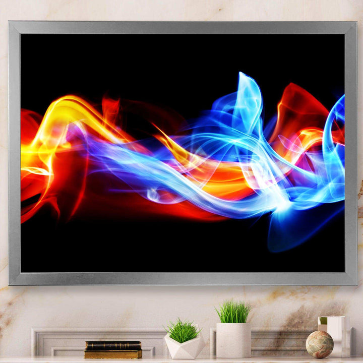 Fire and Ice - Modern Bedroom Wall Art