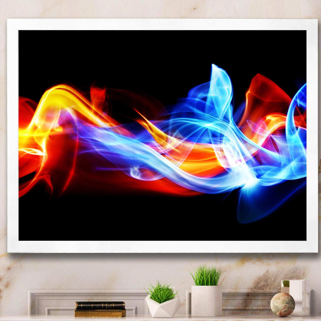 Fire and Ice - Modern Bedroom Wall Art