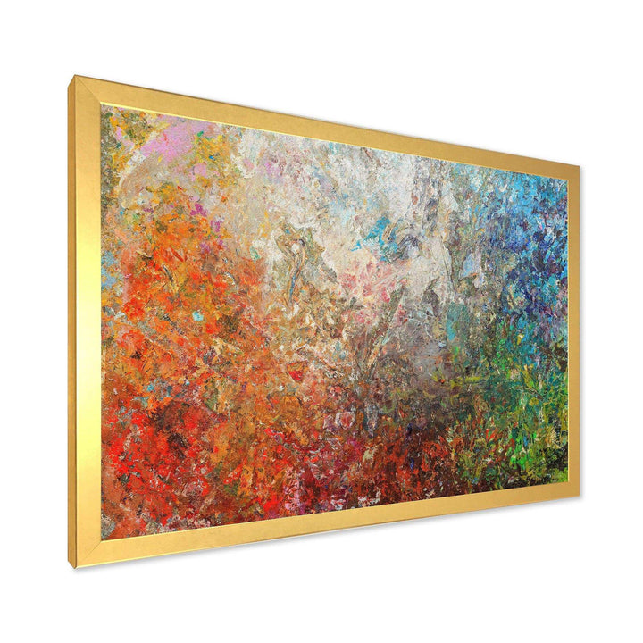 Board Stained Abstract Art - Modern Living Room Wall Decor