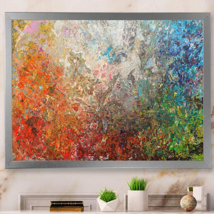 Board Stained Abstract Art - Modern Living Room Wall Decor