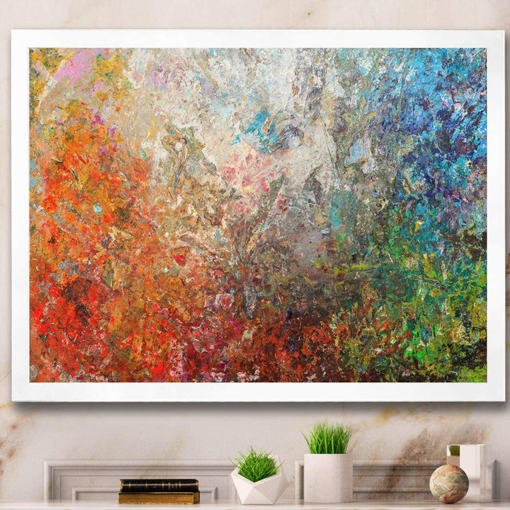 Board Stained Abstract Art - Modern Living Room Wall Decor